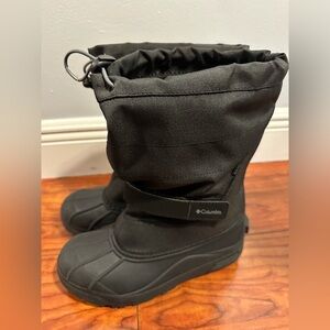 Columbia Kids Snow Boots - Black Fleece Lined Winter boots